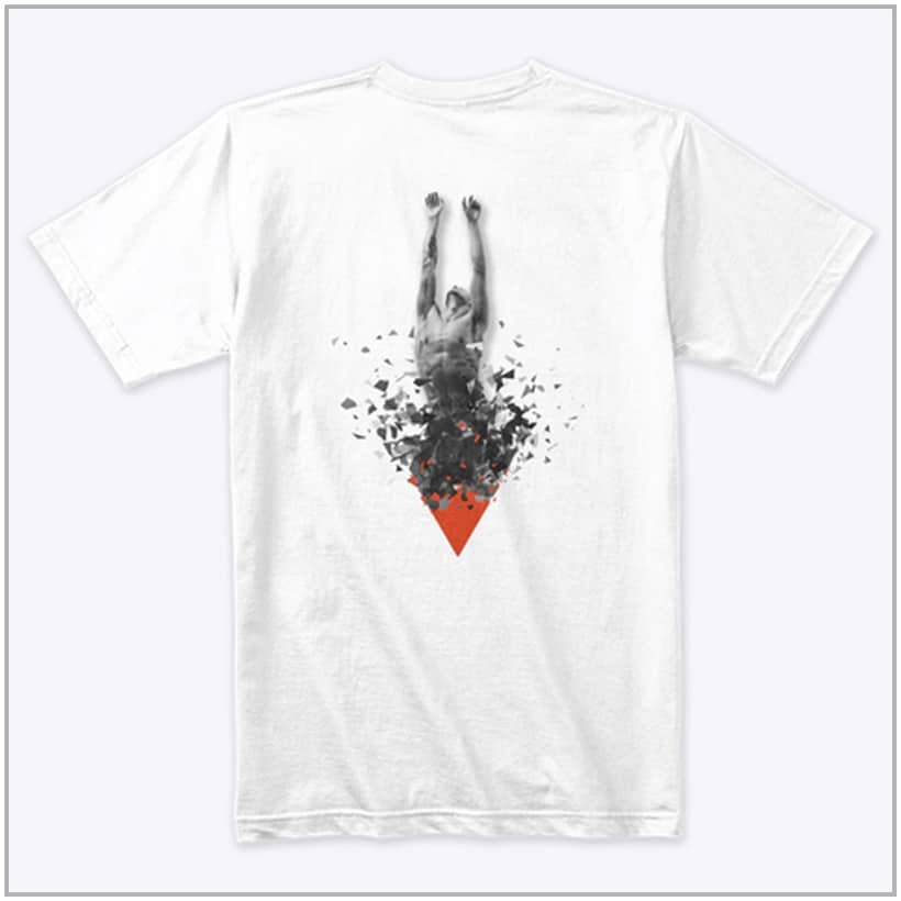 McOnie Company white t-shirt from the back